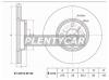 SAT ST4351252130 Диск тормозной FR TOYOTA Vitz RSRactisPassoBeltaCorollaFielder, NCP91, NCP10#SCP100, NZE14
