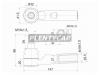 SAT ST4504629405 Наконечник рулевой TOYOTA DYNA 150 01-