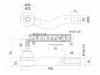 SAT ST4504749055 Наконечник рулевой TOYOTA IPSUM 01- RH-2WD/LH-4WD