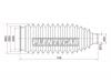 SAT ST4553533020 Пыльник рулевой рейки TOYOTA CAMRY GRACIAHARRIERMARKII 96- LH=RH