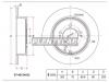 SAT ST4615A035 Диск тормозной RR MITSUBISHI OUTLANDER CW#W 06-13LANCER X 07-14