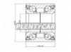 SAT ST-46860-62J00 Подшипник RR ступицы SUZUKI SWIFT 2WD