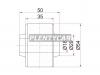 SAT ST4806160030 Сайлентблок крепления RR лыжи TOYOTA LAND CRUISER 90-  LJ72