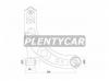 SAT ST48068B1080 Рычаг нижний TOYOTA PASSO 04- RH
