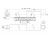 SAT ST4853180232 Амортизатор RR TOYOTA DYNA 150/TOYOACE 01- LH=RH