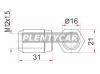 SAT ST9094201021 Гайка колесная никелированная TOYOTA