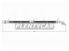 SAT ST9094702668 Шланг тормозной RR TOYOTA CALDINA/CAMRY/CARINA/CORONA/HARRIER/SCEPTER/WINDOM/LEXUS ES/RX300 92-03 RH
