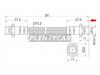 SAT ST9094702862 Шланг тормозной FR TOYOTA HILUX SURF/LAND CRUISER PRADO 95-02/COROLLA/LVN/TRN GT +ABS 91-00 LH=RH