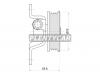 SAT ST-97834-22100 Ролик натяжителя приводного ремня HYUNDAI ACCENT/ELANTRA/I30/KIA CEED/RIO/SOUL 1,3-2,0