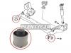 SAT STD65128460 Сайлентблок задней балки  MAZDA2/DEMIO  2007-