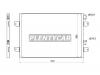 SAT STDC01394A0 Радиатор кондиционера RENAULT LOGAN 08-
