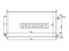 SAT ST-DTU1-394-0 X-TRAIL РАДИАТОР КОНДИЦИОНЕРА 02-