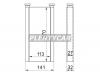 SAT STLX453950 Радиатор отопителя TOYOTA STLX453950