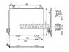 SAT ST-MD56-394-0 Радиатор кондиционера MERCEDES E-CLASS  W210 E200/E230/E240/E280/E320 95-