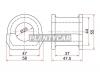SAT ST-MR374519 Втулка переднего стабилизатора D=29 MMC PAJERO 99-