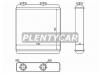 SAT STOP093950 Радиатор отопителя салона  OPEL MERIVA A 03-