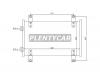 SAT ST-PG94-394-0 Радиатор кондиционера CITROEN JUMPER/FIAT DUCATO/PEUGEOT BOXER 94-