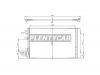 SAT ST-RN49-394-A0 Радиатор кондиционера RENAULT FLUENCE 10-/MEGAN 08-/SCENIC 09-