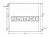 SAT STTY91394M0 Радиатор кондиционера TOYOTA LAND CRUISER PRADO/HILUX SURF/GX470 02-09