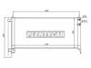 SAT STTYZ303940 Радиатор кондиционера TOYOTA PRIUS ZVW3# 09-LEXUS CT200H 10-