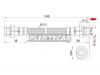 SAT STW02443820 Шланг тормозной FR MAZDA TITAN 89-