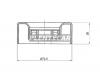 SAT STZJ0115940 Ролик обводной приводного ремня MAZDA2/ MAZDA3 2007- (гладкий)