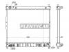 SAT SY0001 Радиатор SSANGYONG/DAEWOO REXTON 2.9D/2.9TD 02-