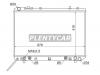 SAT SY0004 Радиатор SSANGYONG MUSS0 2.3/2.9D/3.2 94-