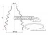 SAT TC-010 Пыльник шруса наружный  FR NISSAN ALMERA B10 (смазка, 2 хомута. термопластик)