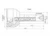 SAT TO003 Шрус TOYOTA Land Cruiser Prado LJ7#/4-Runner/HiLux/Surf 3Y/2L/3L 83- мостовой