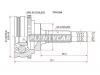 SAT TO015A Шрус TOYOTA Carina/Corona/Caldina/Camry SV30/40/Carib/Corolla 4WD/RAV4 SXA1# 3/4S/2C/4A 88-02