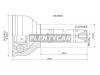 SAT TO01901 Шрус TOYOTA Land Cruiser 80/105 90-94- короткий (TO-57)