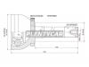 SAT TO01902A Шрус TOYOTA Land Cruiser 80 94-98 длинный