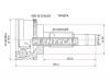 SAT TO027A Шрус TOYOTA Corsa/Tercel/Corolla II #L30/41/51 4/5E/1N-T 90-99