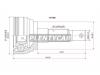 SAT TO068 Шрус TOYOTA Land Cruiser Prado #ZJ9#/4-Runner/Surf #ZN18# 1KZ-TE/5VZ 95-02