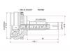 SAT TO078A Шрус TOYOTA Corolla/Runx/Will VS/Opa/RAV4 CA2#/SV50/Allion/WISH 4WD 1ZZ(4WD)/1AZ-FSE/3ZZ(euro) 00-05
