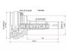 SAT TO079A Шрус TOYOTA Corolla Fielder/Runx/Allex #ZE12#/Will VS, ZCA2# 1ZZ/2ZZ/3CE/4ZZ 00-05 PREMIO/ALLION ZZ
