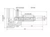 SAT TO141A Шрус TY Camry 2GR-FE GSV40 6AT 06-, Lexus ES240/350