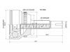 SAT TO160A ШРУС TOYOTA CAMRY ACV40 06-