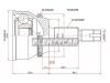 SAT TO287A48 Шрус наружный TOYOTA HARRIER GSU3# 2GRHIGHLANDER MCU23 3MZLEXUS RX330350 2GR