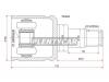 SAT TO634 Шрус внутр.TY ACV3#/ACV40 (LH), NZT260, ANE10, ACU/MCU20/30, ACM21, ACA26/30 (EU), ACR30, AZR65 (LH)