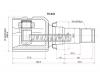 SAT TO643 ШРУС внутренний RH (трипоид) TOYOTA PRIUS 08-