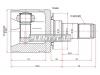 SAT TO659 Шрус внутренний TOYOTA HILUX ##N2#FORTUNER ##N5#