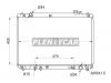 SAT TY0003ACU10 Радиатор TOYOTA HARRIER 98-03KLUGER 00-07 2AZ