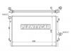 SAT VW0004T Радиатор AUDI TT 1.8T/2.0T/2.0TD 06-/A3/S3/PASSAT B6/EOS/TOLEDO/ALTEA/LEON 2.0T/2.0TD 03-/VW GOLF V/
