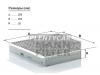 MANN-FILTER CUK2641 Фильтр салона AUDI A8 10- угольный