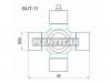 GMB GUT11 GMB GUT-11 Крестовина 57.00x20.00 DYNA