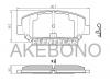 AKEBONO AN-783WK Колодки передние MAZDA CX-5 AN-783WK