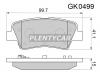 CTR GK0499 / CKKH-45 Колодки тормозные дисковые | зад |