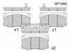 SANGSIN SP1080 Колодки тормозные дисковые к-т 4 шт.